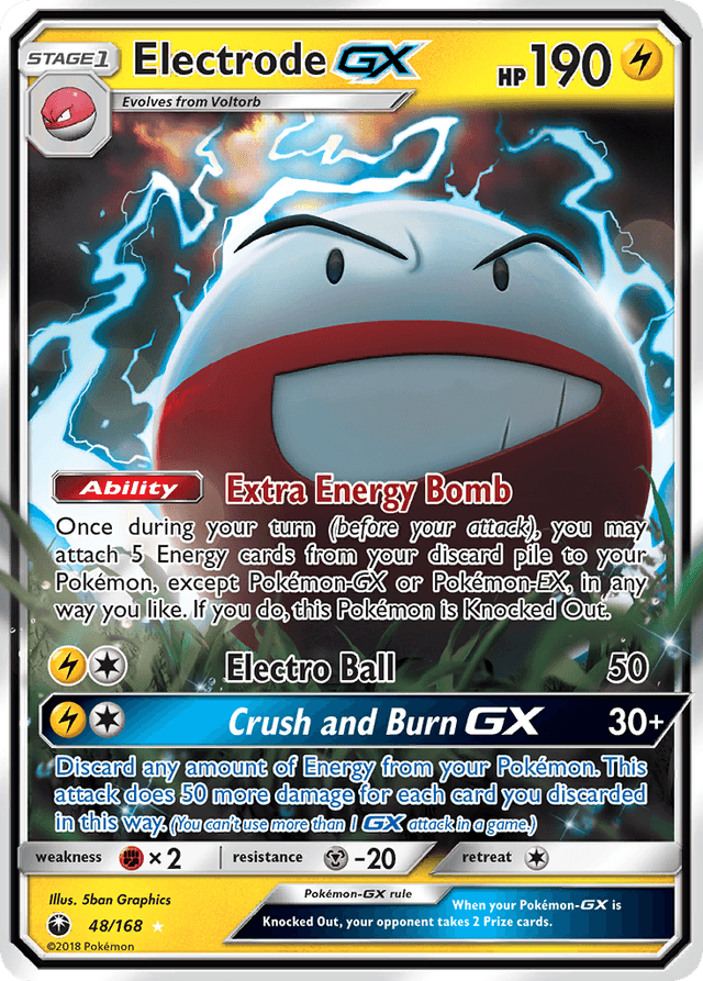 Carta Electrode-GX 48/168 do set Celestial Storm — Pokémon TCG | Bynx