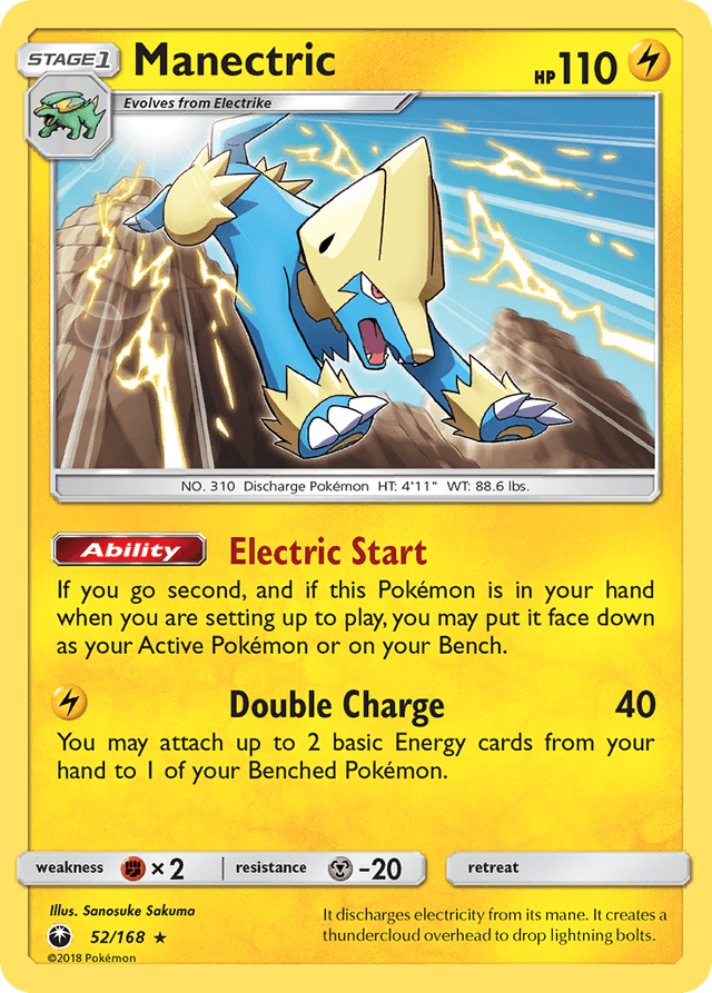 Carta Manectric 52/168 do set Celestial Storm — Pokémon TCG | Bynx