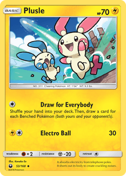 Carta Plusle 53 do set Celestial Storm — Pokémon TCG | Bynx