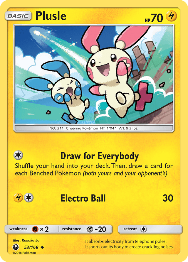 Carta Plusle 53/168 do set Celestial Storm — Pokémon TCG | Bynx