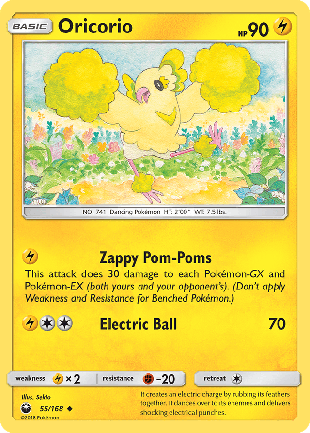 Carta Oricorio 55/168 do set Celestial Storm — Pokémon TCG | Bynx