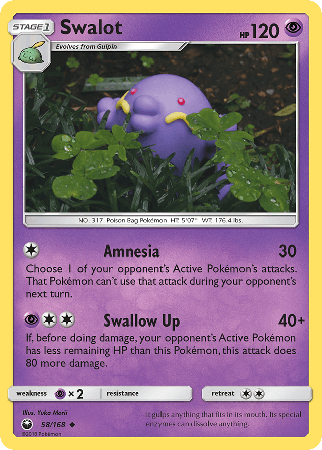 Carta Swalot 58/168 do set Celestial Storm — Pokémon TCG | Bynx