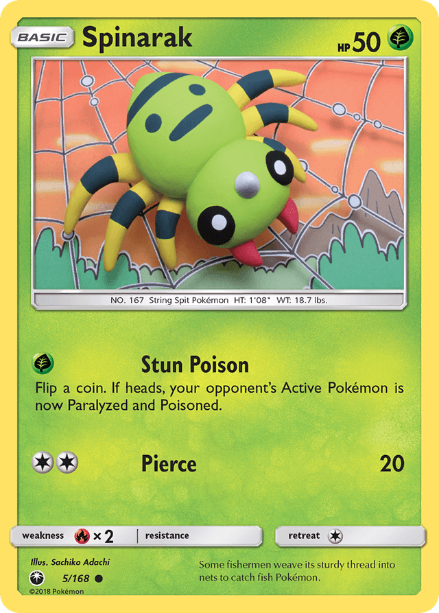Carta Spinarak 5/168 do set Celestial Storm — Pokémon TCG | Bynx