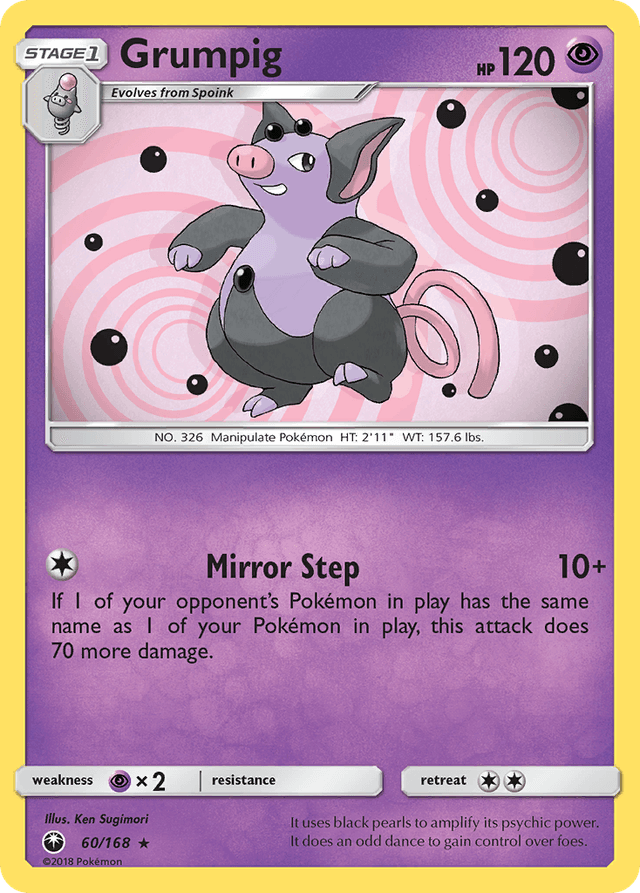 Carta Grumpig 60/168 do set Celestial Storm — Pokémon TCG | Bynx
