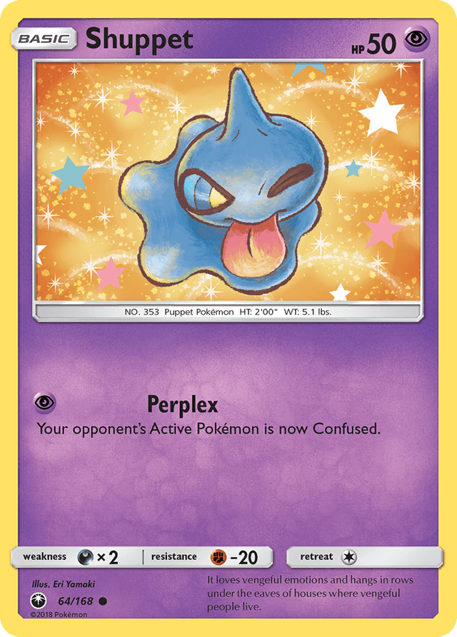Carta Shuppet 64/168 do set Celestial Storm — Pokémon TCG | Bynx