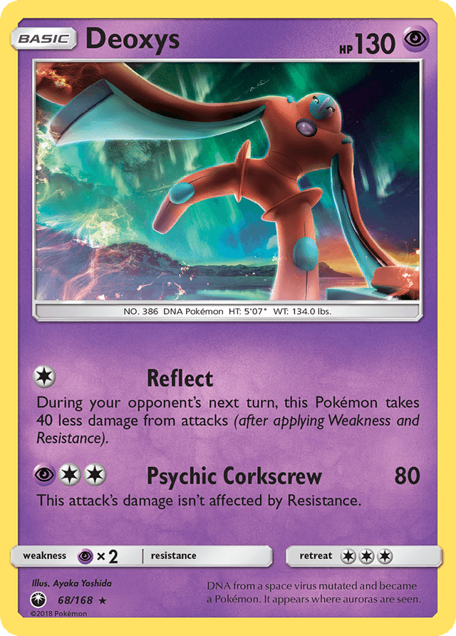 Carta Deoxys 68/168 do set Celestial Storm — Pokémon TCG | Bynx
