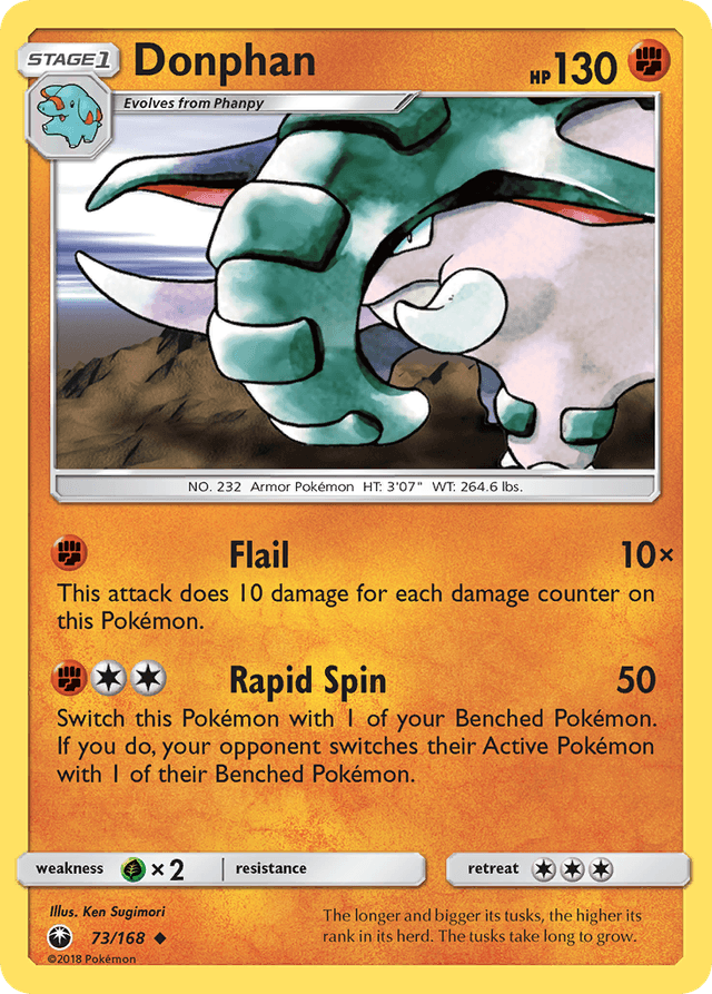 Carta Donphan 73/168 do set Celestial Storm — Pokémon TCG | Bynx