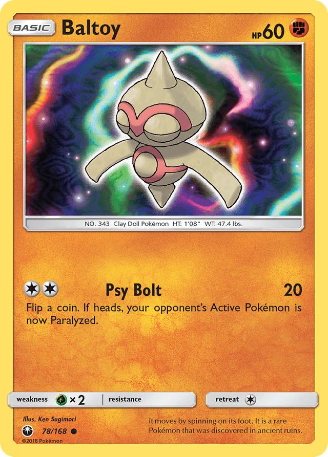 Carta Baltoy 78/168 do set Celestial Storm — Pokémon TCG | Bynx