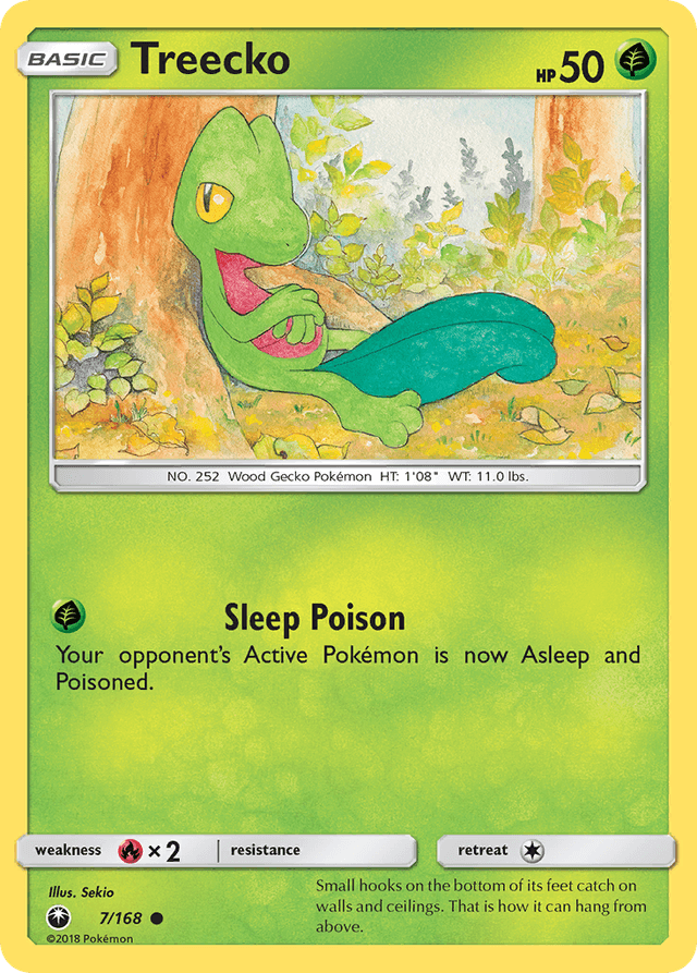 Carta Treecko 7/168 do set Celestial Storm — Pokémon TCG | Bynx