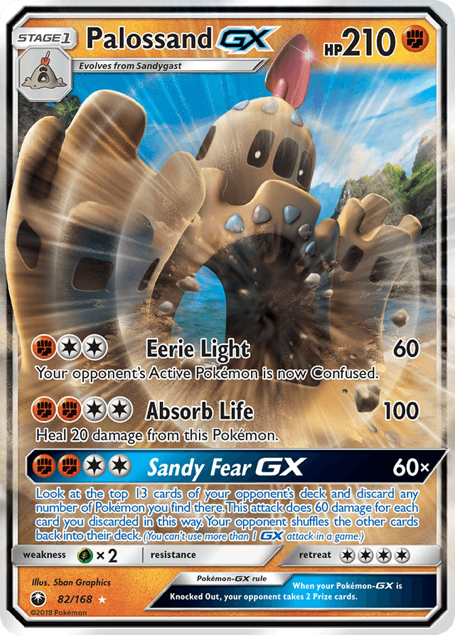 Carta Palossand-GX 82/168 do set Celestial Storm — Pokémon TCG | Bynx