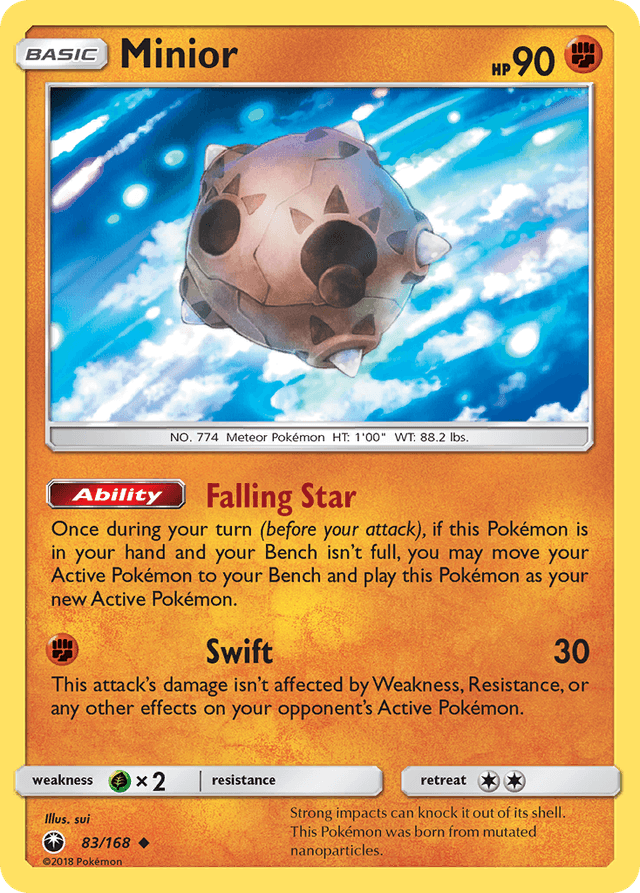 Carta Minior 83/168 do set Celestial Storm — Pokémon TCG | Bynx