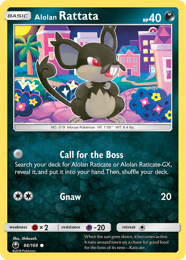 Carta Alolan Rattata 84/168 do set Celestial Storm — Pokémon TCG | Bynx