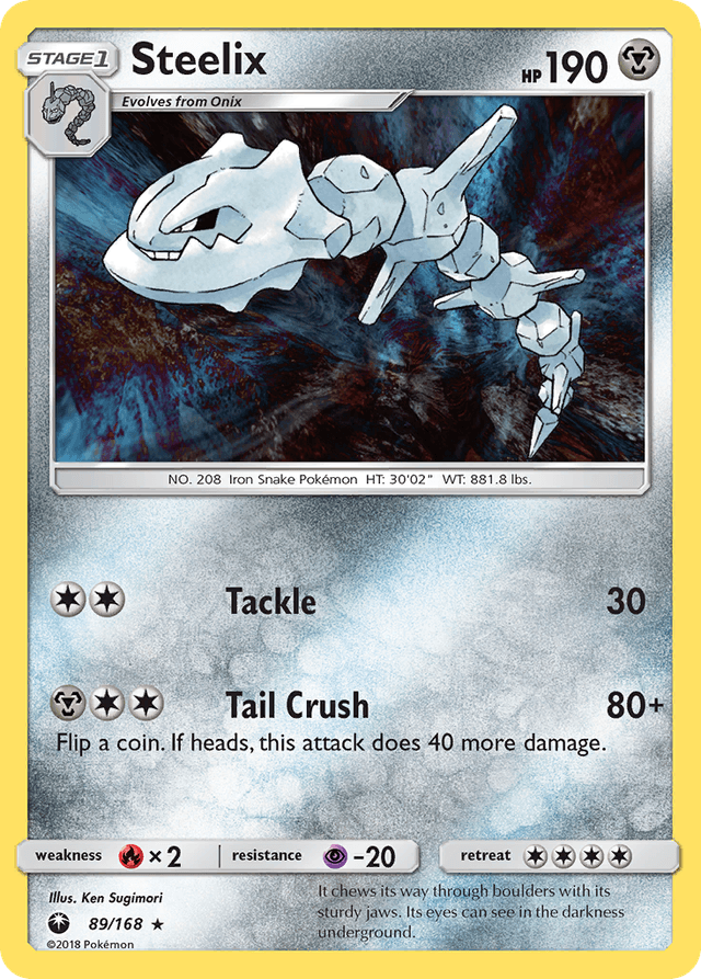 Carta Steelix 89/168 do set Celestial Storm — Pokémon TCG | Bynx
