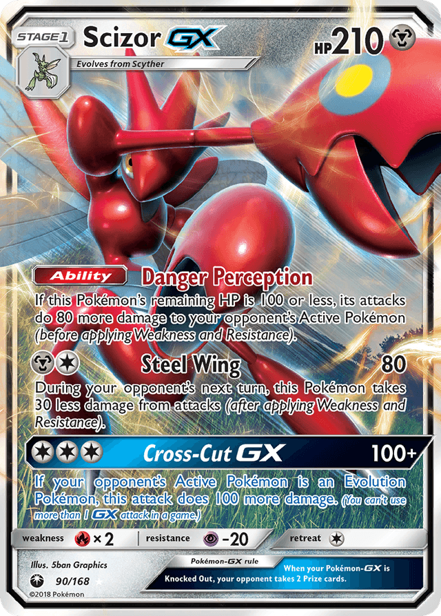 Carta Scizor-GX 90/168 do set Celestial Storm — Pokémon TCG | Bynx