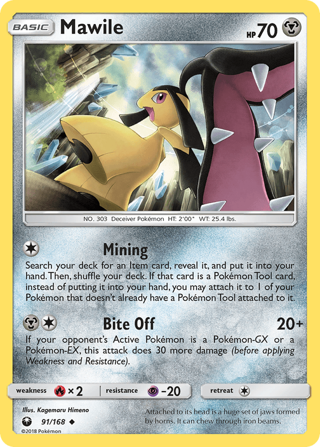 Carta Mawile 91/168 do set Celestial Storm — Pokémon TCG | Bynx