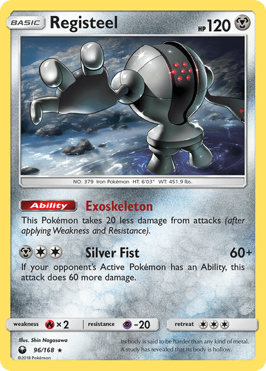 Carta Registeel 96/168 do set Celestial Storm — Pokémon TCG | Bynx