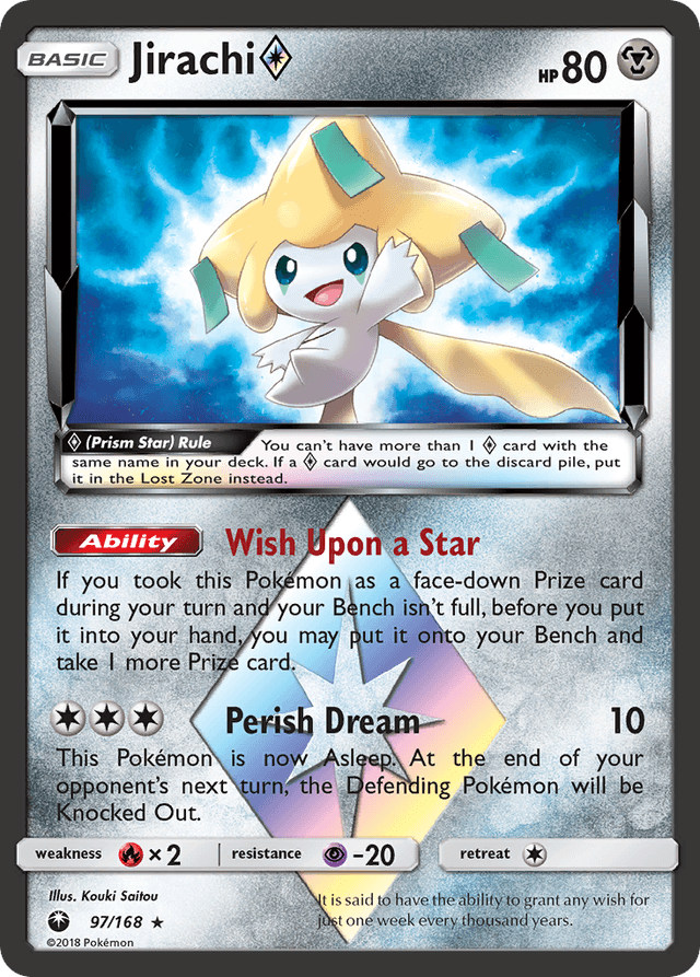 Carta Jirachi ◇ 97/168 do set Celestial Storm — Pokémon TCG | Bynx
