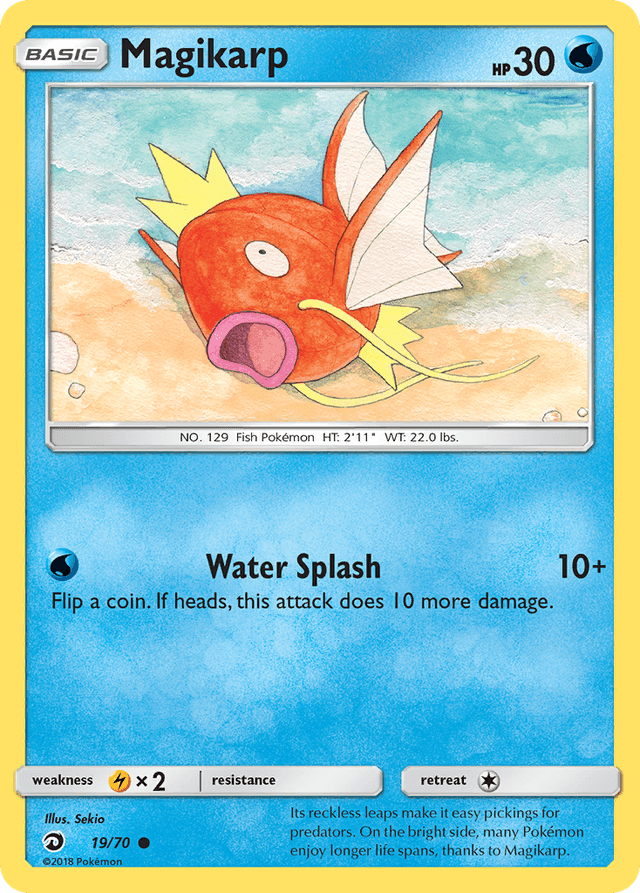 Carta Magikarp 19/70 do set Dragon Majesty — Pokémon TCG | Bynx