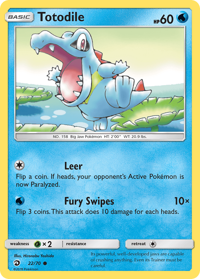Carta Totodile 22/70 do set Dragon Majesty — Pokémon TCG | Bynx