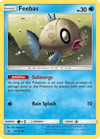 Carta Feebas 28/70 do set Dragon Majesty — Pokémon TCG | Bynx