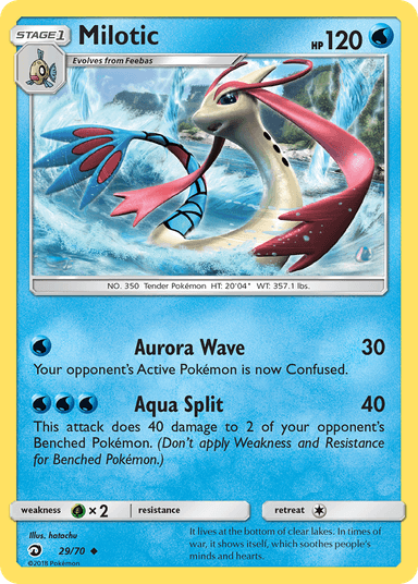 Carta Milotic 29/70 do set Dragon Majesty — Pokémon TCG | Bynx
