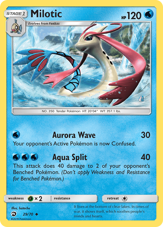 Carta Milotic 29/70 do set Dragon Majesty — Pokémon TCG | Bynx