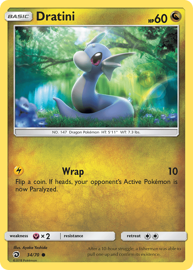 Carta Dratini 34/70 do set Dragon Majesty — Pokémon TCG | Bynx