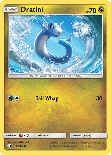 Carta Dratini 35/70 do set Dragon Majesty — Pokémon TCG | Bynx
