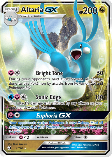 Carta Altaria-GX 41/70 do set Dragon Majesty — Pokémon TCG | Bynx