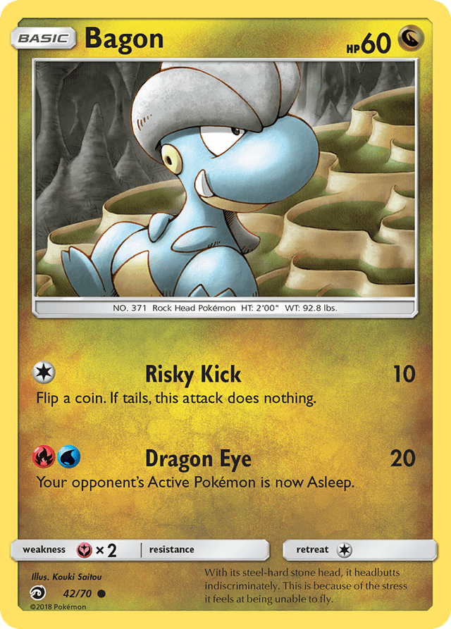 Carta Bagon 42/70 do set Dragon Majesty — Pokémon TCG | Bynx