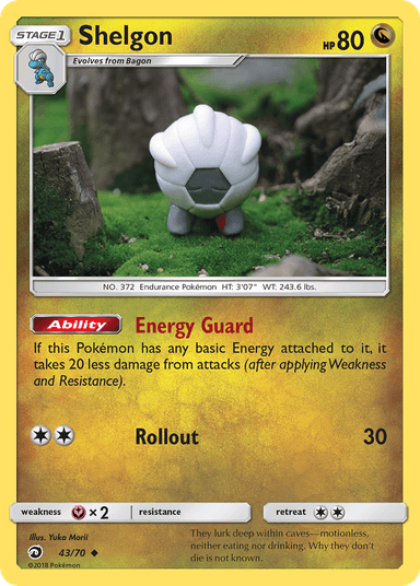 Carta Shelgon 43/70 do set Dragon Majesty — Pokémon TCG | Bynx