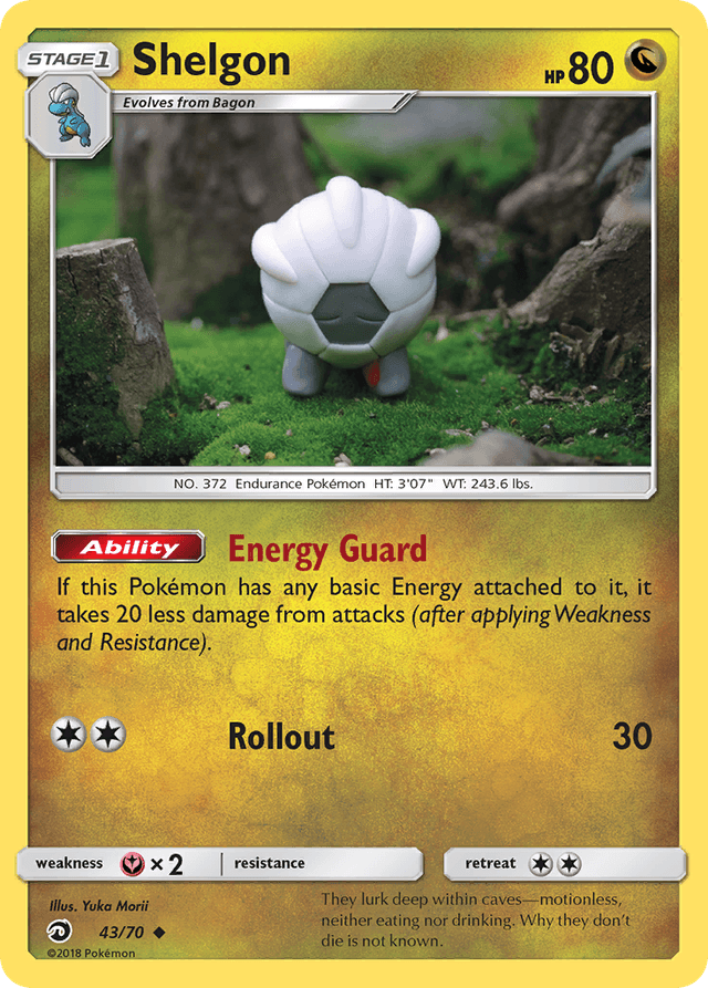 Carta Shelgon 43/70 do set Dragon Majesty — Pokémon TCG | Bynx