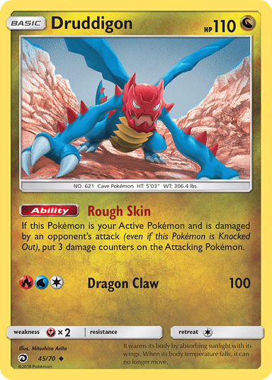 Carta Druddigon 45/70 do set Dragon Majesty — Pokémon TCG | Bynx