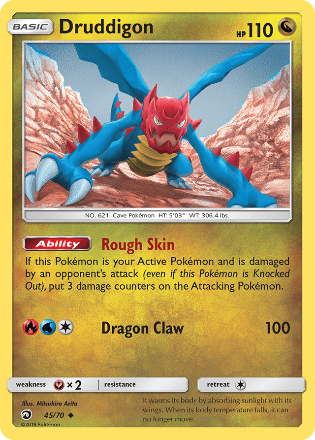 Carta Druddigon 45/70 do set Dragon Majesty — Pokémon TCG | Bynx