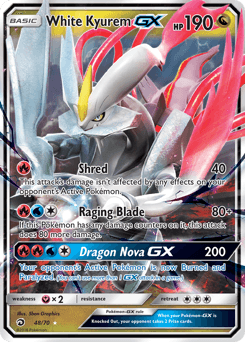 White Kyurem-GX 48 — Dragon Majesty