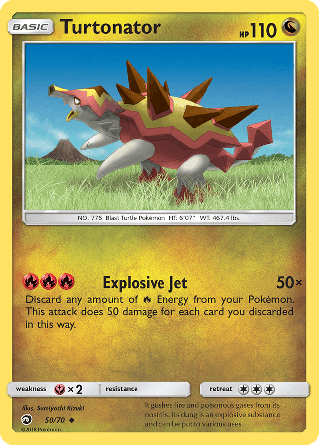 Carta Turtonator 50/70 do set Dragon Majesty — Pokémon TCG | Bynx