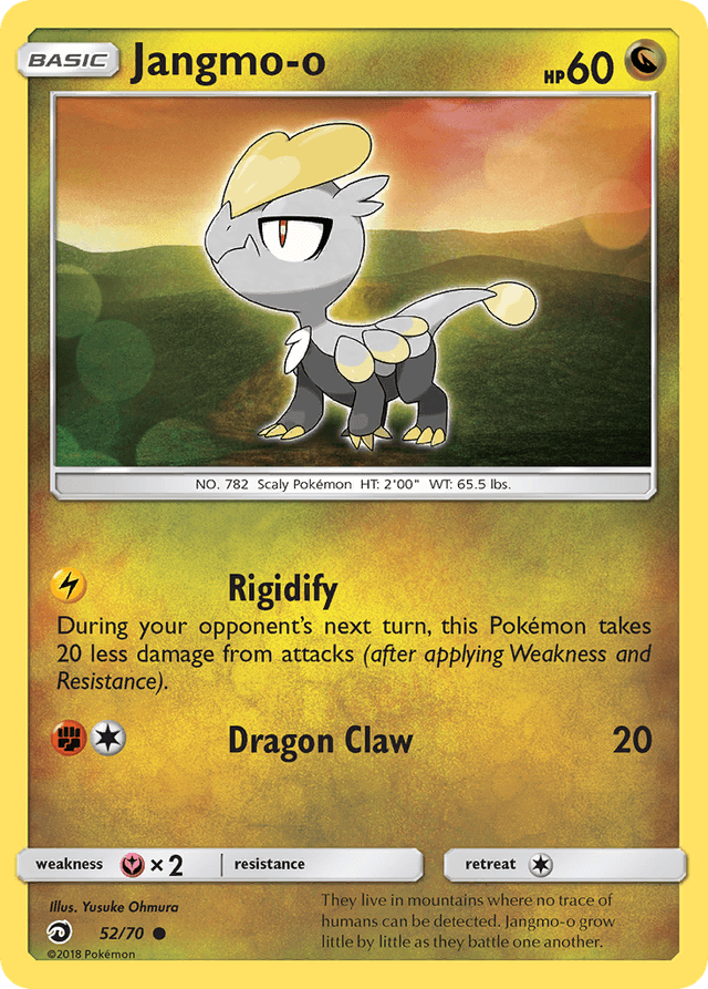 Carta Jangmo-o 52/70 do set Dragon Majesty — Pokémon TCG | Bynx