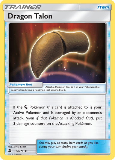 Carta Dragon Talon 59/70 do set Dragon Majesty — Pokémon TCG | Bynx