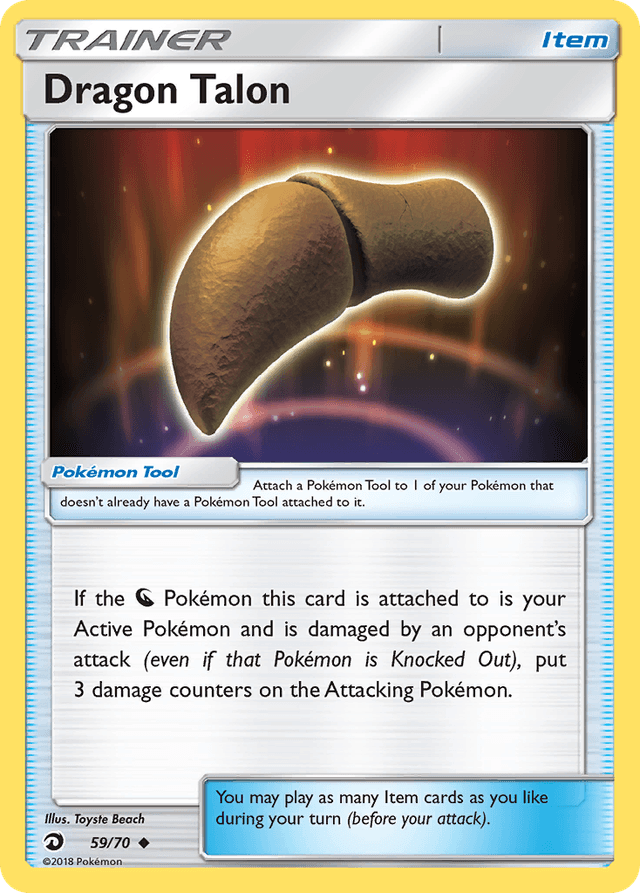 Carta Dragon Talon 59/70 do set Dragon Majesty — Pokémon TCG | Bynx