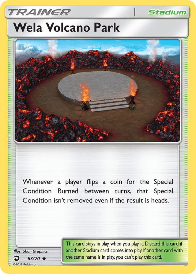 Carta Wela Volcano Park 63/70 do set Dragon Majesty — Pokémon TCG | Bynx