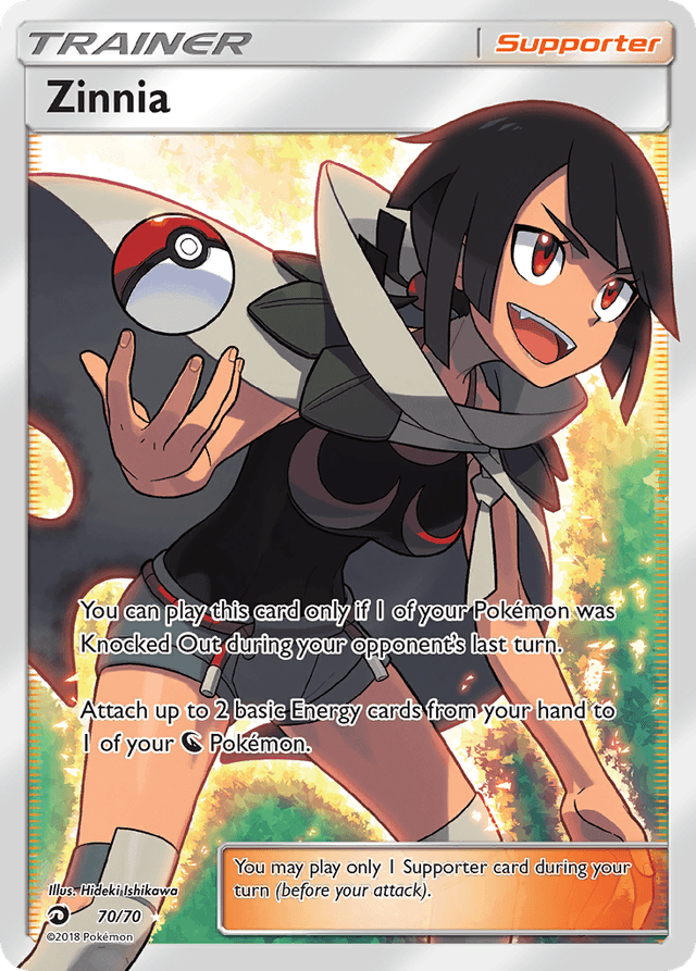 Carta Zinnia 70/70 do set Dragon Majesty — Pokémon TCG | Bynx