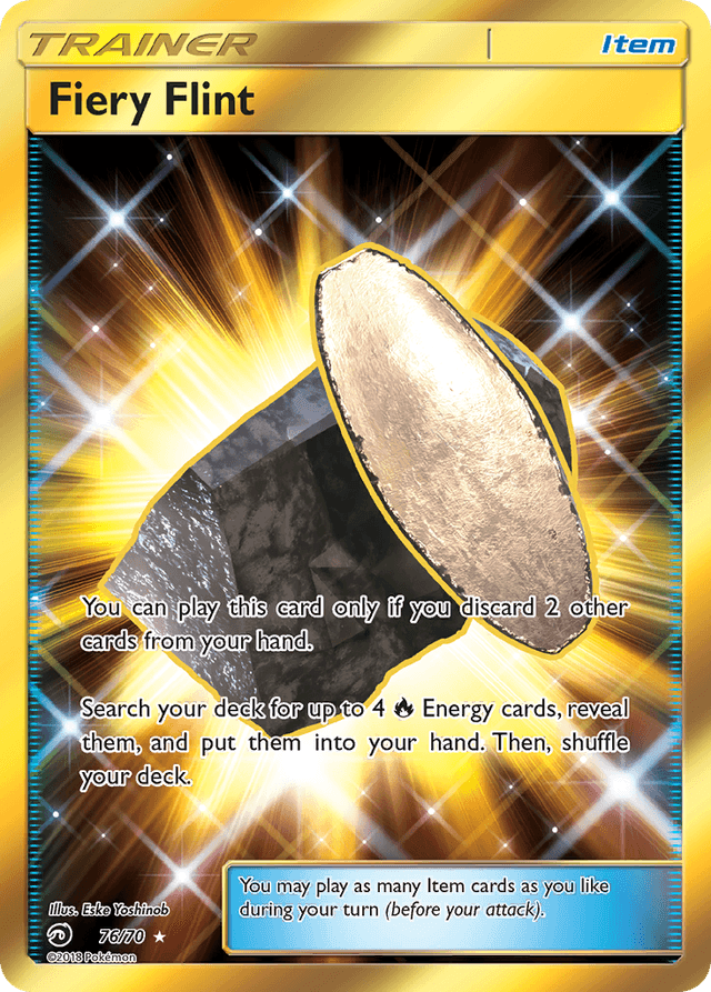 Carta Fiery Flint 76/70 do set Dragon Majesty — Pokémon TCG | Bynx