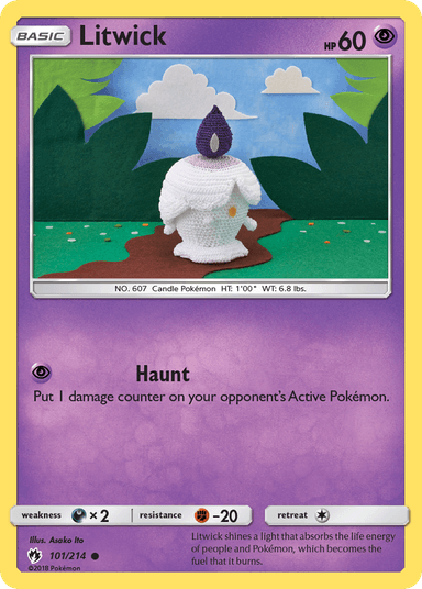 Carta Litwick 101/214 do set Lost Thunder — Pokémon TCG | Bynx