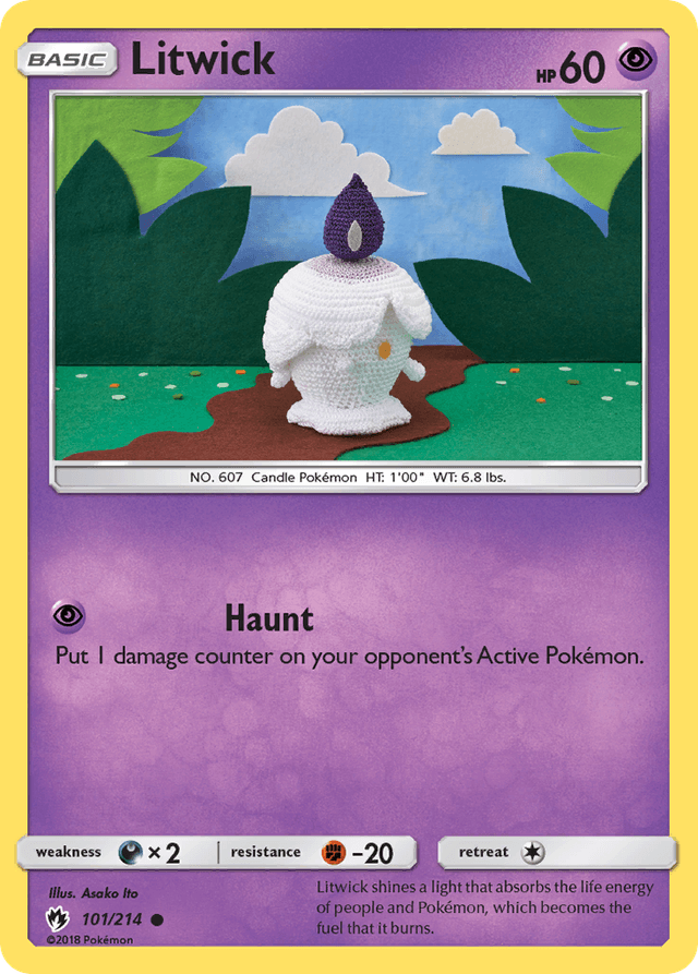 Carta Litwick 101/214 do set Lost Thunder — Pokémon TCG | Bynx