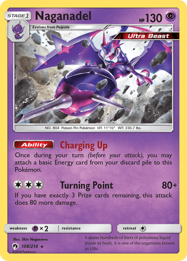 Carta Naganadel 108/214 do set Lost Thunder — Pokémon TCG | Bynx