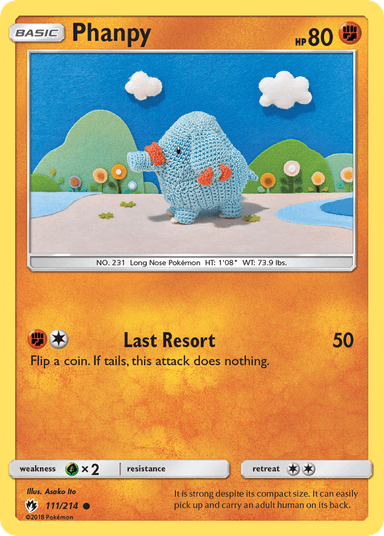Carta Phanpy 111/214 do set Lost Thunder — Pokémon TCG | Bynx