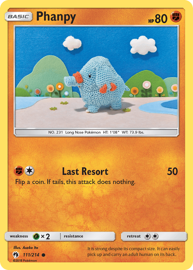 Carta Phanpy 111/214 do set Lost Thunder — Pokémon TCG | Bynx