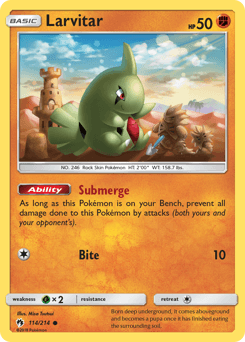 Larvitar 114/214 — Trovões Perdidos