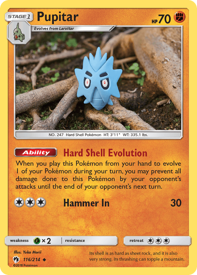 Carta Pupitar 116/214 do set Lost Thunder — Pokémon TCG | Bynx