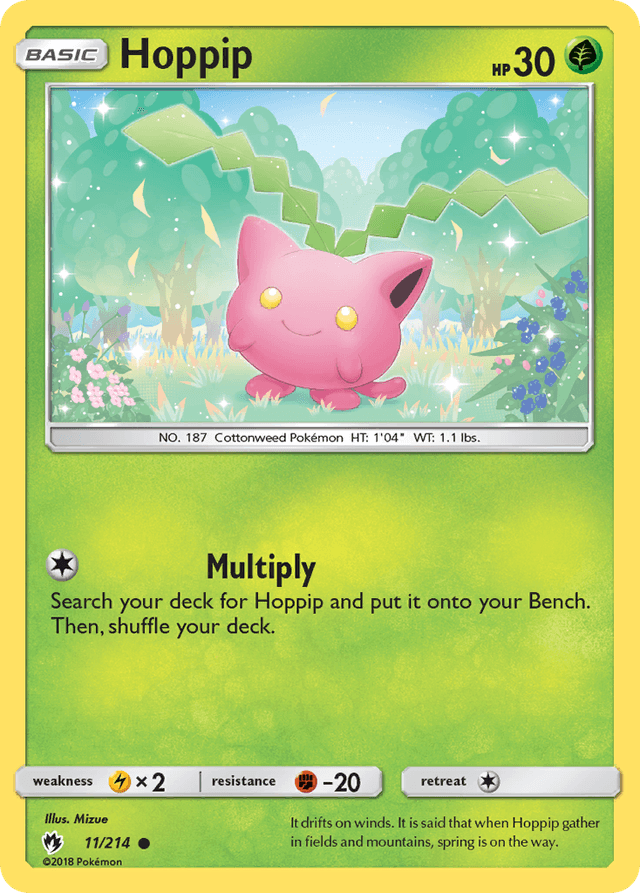 Carta Hoppip 11/214 do set Lost Thunder — Pokémon TCG | Bynx